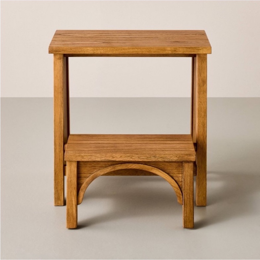 Arch Step Stool Aged Oak - Hearth & Hand™ with Magnolia - Picture 2 of 6